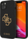 Kapak telefoni Guess GUHCP13MLS4GGBK për iPhone 13 6.1", silikon, i zi