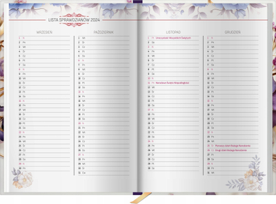 Kalendar shkolle Kalpol.bis Exclusive 2024-2025, format B5, 144 faqe, me lule vjollcë