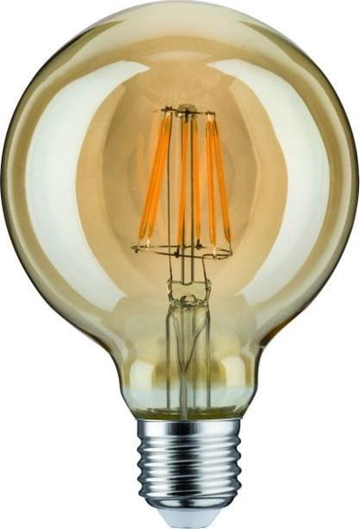 Llambë LED Paulmann Globe G95, E27, 6.5W, ngjyrë ari