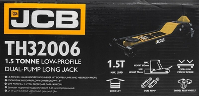 Krik hidraulik JCB Low Profile, 2 ton, me rrota