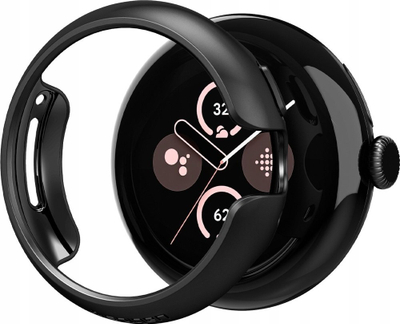 Kornizë mbrojtëse Spigen Thin Fit për Google Pixel Watch 41mm, përputhet me 1 2 3, e zezë