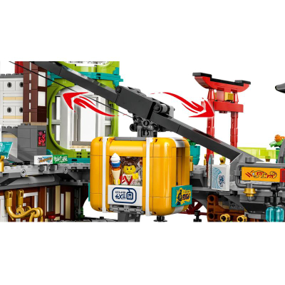 Set ndërtimi LEGO Ninjago City Markets 71799, 6163 pjesë, për moshat 14+, shumëngjyrësh