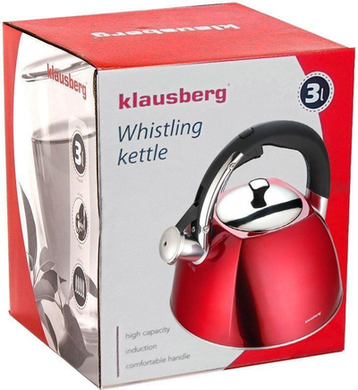 Ibrik Klausberg KB-7258, 3 l, i kuq