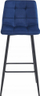 Karrige bari Arceto Oskar, set 2 copë, kadife blu navy, këmbë metalike të zeza
