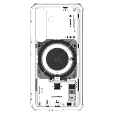 Куќиште за телефон Spigen Ultra Hybrid MagSafe Neo One, за Samsung Galaxy S25, проѕирно