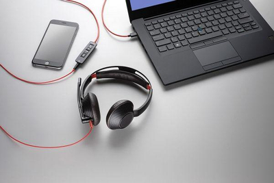 Kufje me mikrofon Plantronics Blackwire 5220 (207586-201), të zeza