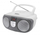 CD player portabel Soundmaster SCD1400WE me radio FM, ngjyrë argjendtë me të bardhë