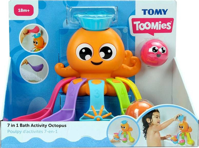 Lodër banjoje Tomy Bath Oktapod, me gota uji, shumëngjyrëshe