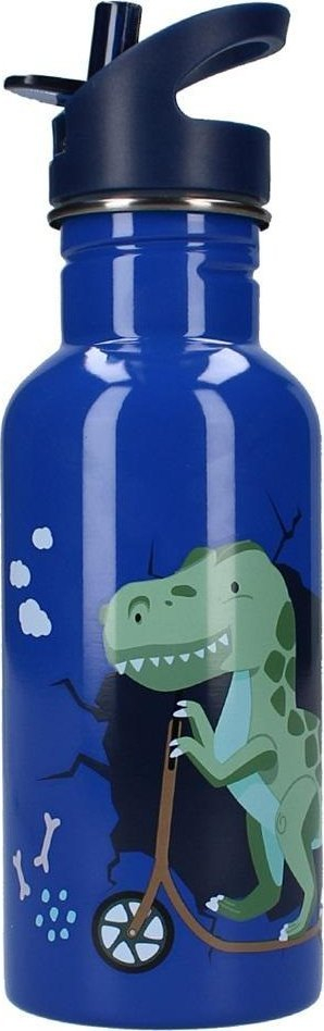 Shishe uji për fëmijë Vadobag Pret Dino, çelik inox, me pipëz, shumëngjyrëshe