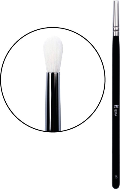Furçë grimi për sy Ibra Brush No. 29, qime dhie, e zezë