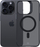 Kapak telefoni 3MK Smoke MagCase për iPhone 15 Pro Max 6.7", MagSafe, gjysmë i tejdukshëm, i errët