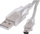 Kabllo USB Logo, USB-A -miniUSB, 0.6 m, transparente