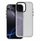 Maskë mbrojtëse SAPPY për iPhone 16e, gjysmë transparente, TPU PC, e zezë