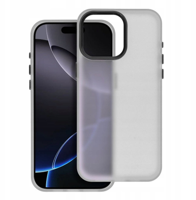Maskë mbrojtëse SAPPY për iPhone 16e, gjysmë transparente, TPU PC, e zezë