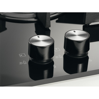 Pianurë me gaz Electrolux EGC3322NVK, 2 zona gatimi, xham, e zezë