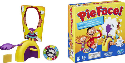 Loja tavoline Hasbro Pie Face, version gjerman, për 2 deri në 4 lojtarë, shumëngjyrëshe