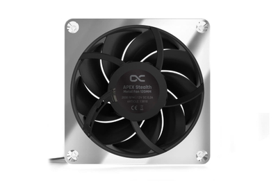 Ventilator PC Alphacool Apex Stealth Metal, 2000RPM, PWM, krom
