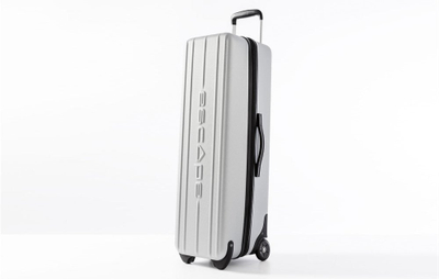 Kuti udhëtimi Escape Travel Case P9, me rrota, material i qëndrueshëm, gri