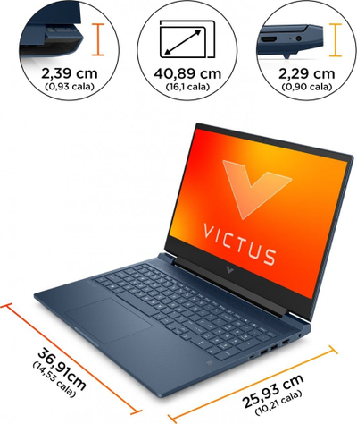 Laptop HP 16-S0005NW, 16", Ryzen 5-7640HS, 16GB RAM, 512GB SSD