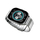 Ora inteligjente HiFuture Apex, ekran AMOLED 2", rrip metalik, argjend