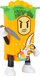 Set figurina Stumble Guys Action Figures, 5 copë, edicion Modern, shumngjyrëshe