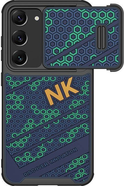 Mbështjellëse Nillkin Striker për Samsung Galaxy S23, i fortë ndaj goditjeve, blue green
