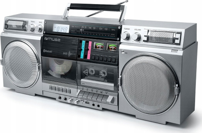 Radio Muse M-380 GBS, e vogël kompakte, gri