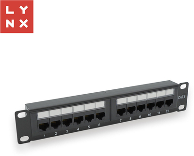 Patch panel LYNX 10", 12 porta, UTP Cat6, i zi
