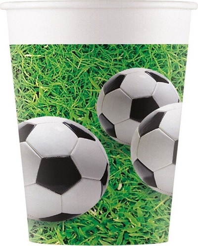 Gotë letre Godan Football Party, 200 ml, set me 8 copa, shumëngjyrëshe