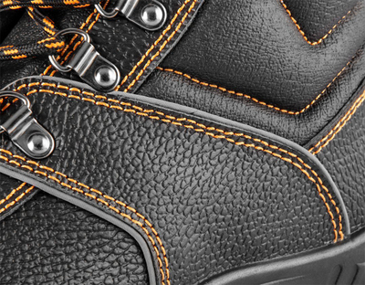 Çizme pune Neo Shoes, lëkurë, majë çeliku, nr 43, të zeza