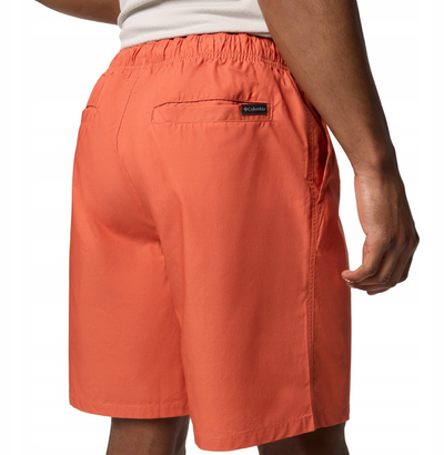 Shorta Columbia Washed Out Easy Short M, material sintetik i lehtë, ngjyrë portokalli