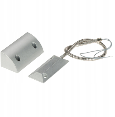 Detektor magnetik DELTA GATE KN-CA61-V2 NO, kontakt sipërfaqësor për dyer dhe dritare, metalik, argjend