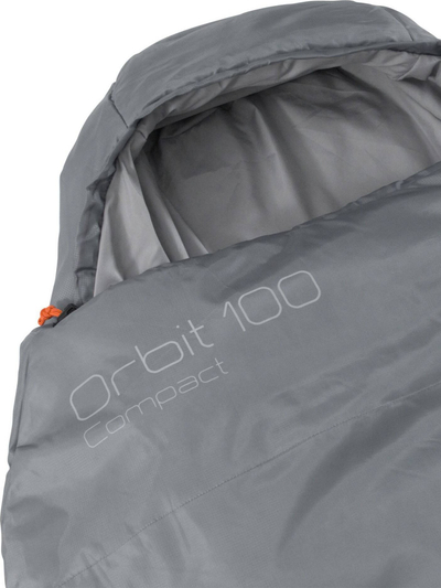 Qese gjumi Easy Camp Orbit 100 Compact, verë, formë mummy, gri