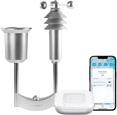 Set shtëpi inteligjente Homematic IP, Access Point Plus, sensor moti, argjendtë