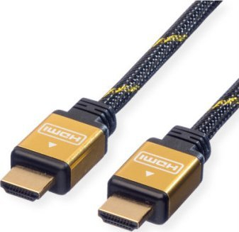 Kabllo HDMI Roline 11.04.5500, A plug-plug, 1.5m, e zezë