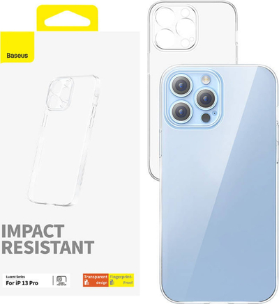 Maskë telefoni Baseus OS Lucent Series për iPhone 13 Pro, TPU, transparente