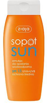 Krem dielli Ziaja Sopot Sun SPF 15, 150 ml, për fytyrë dhe trup
