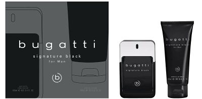 Set Bugatti Signature Black, EDT 100 ml + xhel dushi 200 ml