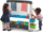 Пиктурен сет за игри Step2 Jumbo Art Easel, двостран, со полици за организирање, сива и бела