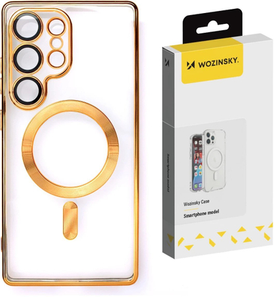 Mbulesë telefoni Wozinsky Electroplated MagSafe për Samsung Galaxy S24 FE, TPU, gold