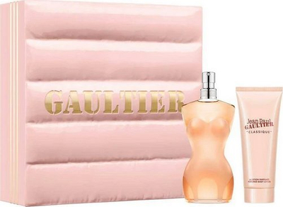 Set parfumesh Jean Paul Gaultier Classique për femra, EDT 100ml, locion trupi 75ml