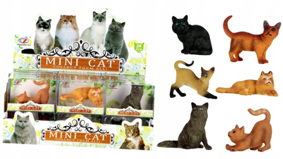 Figurine mace Mega Creative Mini Cat, lodër plastike, për fëmijë 3+