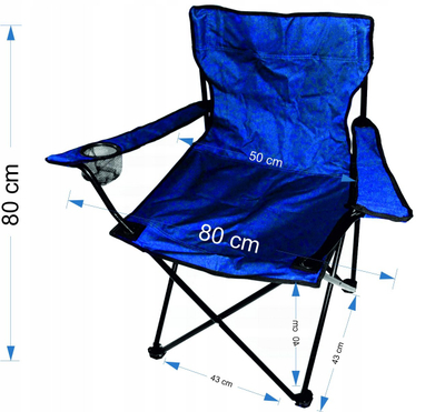 Karrige kampingu palosëse WMC WMC-0D0301021, deri 120 kg, blu