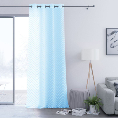 Perde dite AmeliaHome Molisa, 270 x 140 cm, me unaza, blu e çelët