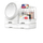 Raft kozmetike me pasqyre jeshile, e bardhë LED 37*21*33.5cm. UNIMIKS