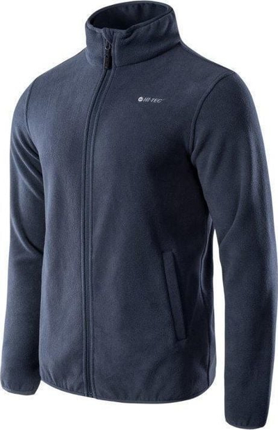 Bluzë sportive Hi-Tec Zoe II M, xhup me zinxhir, për burra, blu navy