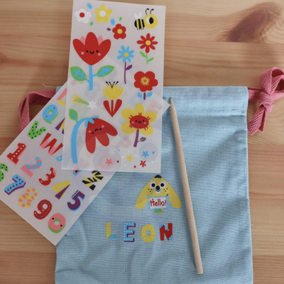 Set kreativ WOOPIE ARTFUN Magic Bag, 109 ngjitëse, paketim 10 copë, shumëngjyrësh
