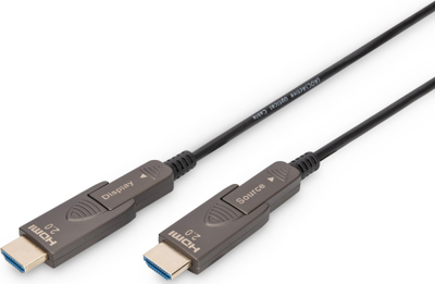 Kabllo HDMI Digitus AK-330127-200-S, 20m, 4K UHD, e zezë