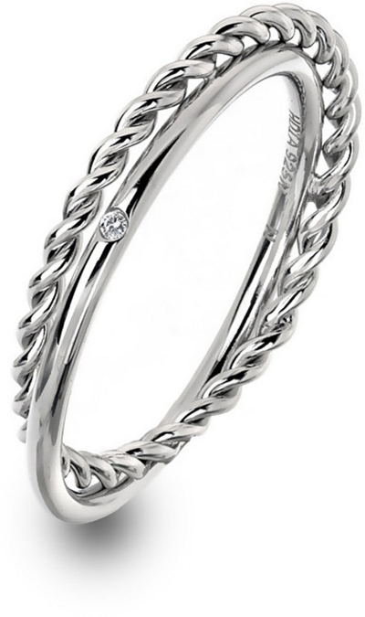 Unazë Hot Diamonds Jasmine DR210, argjend 925, me diamant, argjendi