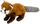 Lodër pelushi Lean Toys Red Panda, 45cm, kafe